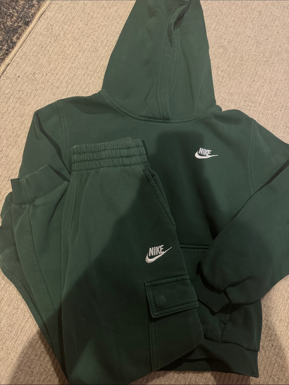 Kids Green Hoodie and Sweatpants